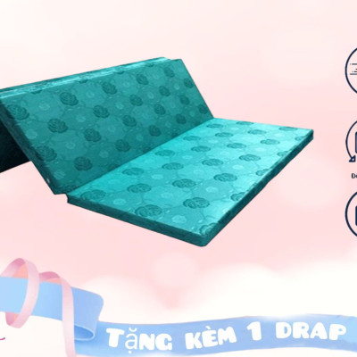 Nệm Bông Ép Cao Cấp Gấp 3 Dày 5cm Đủ Size ( Giao Màu Ngẫu Nhiên )