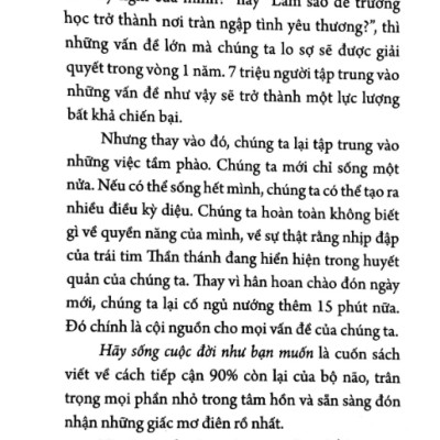 Hãy Sống Cuộc Đời Như Bạn Muốn (Tái Bản)