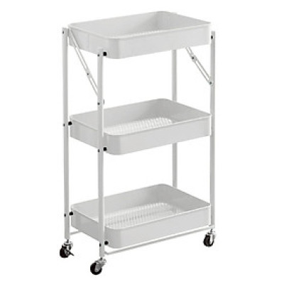 Giá, kệ để đồ đa năng 4177 - 3 tầng gấp gọn di dộng, giá kệ spa, có bánh xe để đồ các phòng đều phù hợp đẹp mắt và tiện dụng