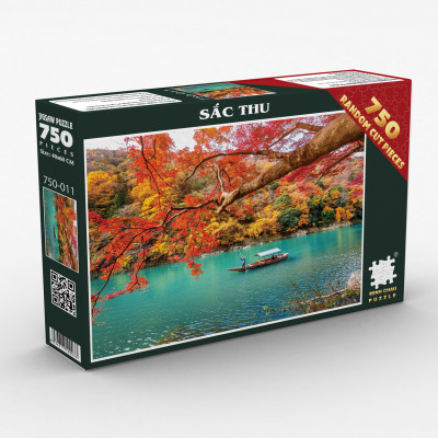Tranh Xếp Hình Random Cut 750 Mảnh Minh Châu – Sắc Thu (40x60cm)