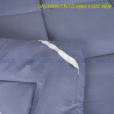 Topper làm mềm nệm LIDACO chuyên dùng khách sạn vải cotton chuẩn dày 7cm