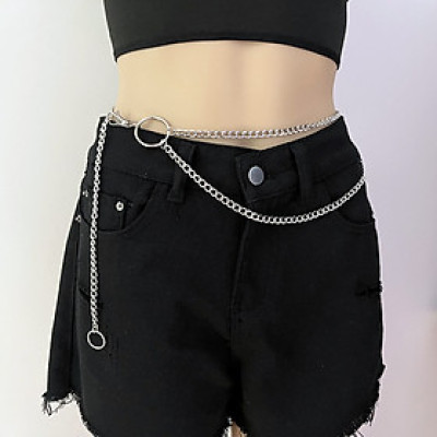 Thắt lưng nữ belt xích punk rock cá tính siêu tôn eo