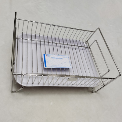 Kệ Úp Chén Ly Kibath Inox 304 Kèm Khay Hứng Nước, KB-822