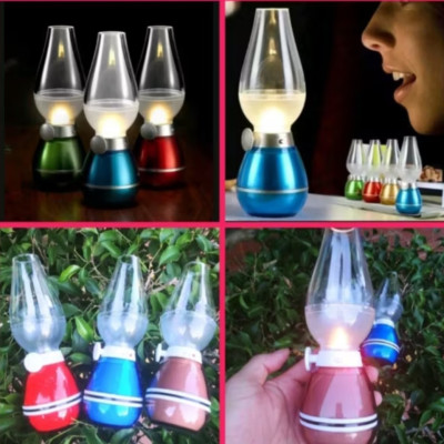 1 ĐÈN LED TRANG TRÍ DẦU ĐIỆN KIỂU CỔ CỰC ĐẸP CẢM BIẾN THỔI BẬT TẮT