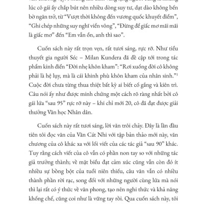 Xé Vài Trang Thanh Xuân, Đổi Lấy Một Bản Thân Nỗ Lực