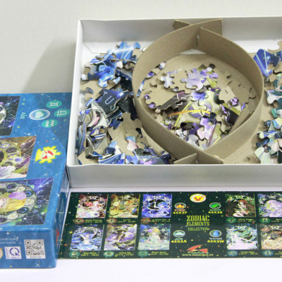 Xếp hình Tia Sáng Cung hoàng đạo không khí 45x3A (45 Mảnh Ghép x 3 hình)