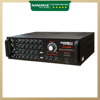 Amply Karaoke 12 Sò Nanomax Pro-008 Kết Nối Bluetooth Chính Hãng Chất Lượng Cao Hàng Chính Hãng