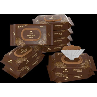 Hộp 20 cái khăn ướt và túi 30 khăn lau ban thờ Hương Trầm tự nhiên bao sái ban thờ thần tài ông địa