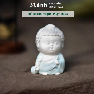 Đế Cắm Nhang Trầm Hương Tượng Phật Gốm Sứ Cao Cấp Dáng Đứng, Nằm, Thiền 3 Lành Trang Trí Tâm Linh Thờ Cúng