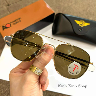 Kính râm Cơn Ao P Mắt Thủy tinh cao cấp - Công nghệ Polarized chống chói lóa bảo vệ mắt