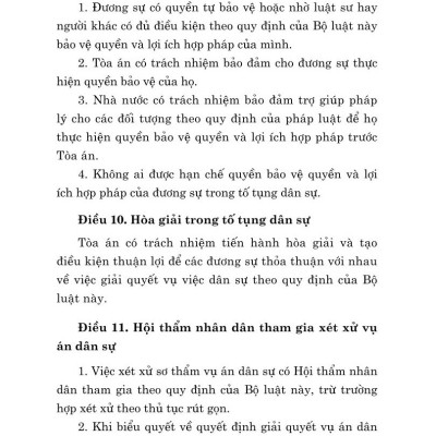 Bộ luật tố tụng dân sự ( bản in 2024)