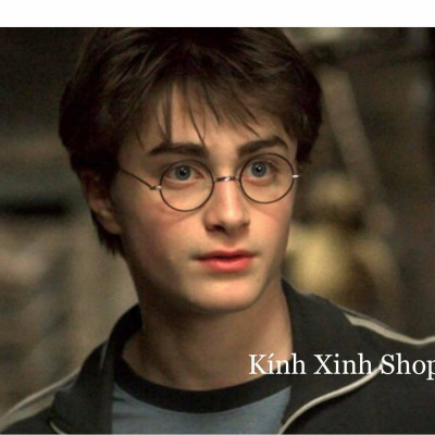 Gọng Kính Mắt tròn Kim loại thời trang phong cách Harry porter