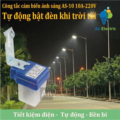 Công Tắc Cảm Biến Tự Động Bật Đèn Khi Trời Tối – Phù Hợp Mọi Nguồn Điện 12V-220V