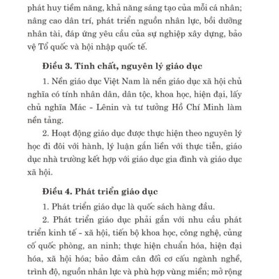 Luật giáo dục năm 2019 - bản in 2024