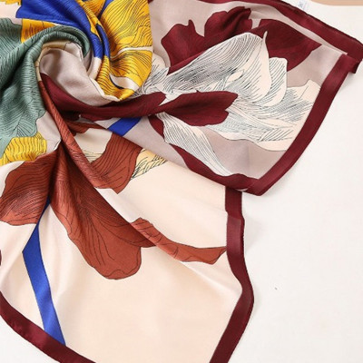 Khăn turban nữ, khăn thắt nơ lụa silk 