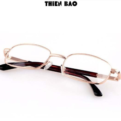 Kính lão thị, viễn thị trung niên tròng Thủy tinh chống xước KVN16  toàn viền vàng GOLD hàng đẹp Nam nữ loại I