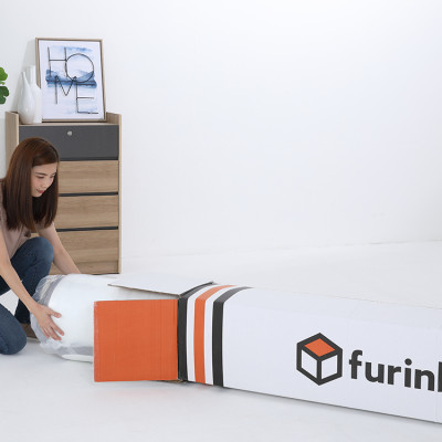 Nệm lò xo túi cao cấp cho giường 1m8 WESTON độ đàn hồi tốt, vỏ vải polyester mềm mịn, kích thước 198x183x21cm (DxRxC) | Index Living Mall - Phân phối độc quyền tại Việt Nam