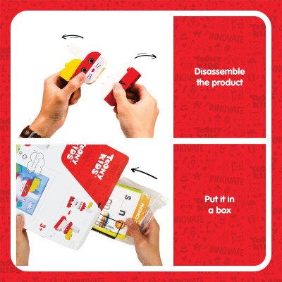 Đồ Chơi Bộ Lắp Ráp Khung Tranh Thỏ TOONYKIDS - Đồ Chơi Thông Minh Cho Bé - Creative Picture Farme TN00422 [Tặng Kèm Sticker]