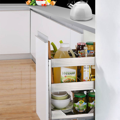 Giá dao thớt gia vị đa năng cho tủ bếp chất liệu inox hộp chính hãng Grob