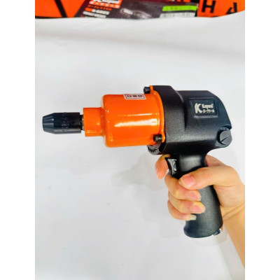 Máy siết bulong 2 búa khí nén hệ 1/2 inch hộp kèm 10 đầu khẩu hãng KAPUSI TOOLS Nhật Bản, lực siết max 1000Nm
