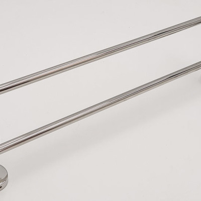 Máng treo khăn đôi cong Inox SUS 304 Eurolife EL-B3 (Trắng bạc)