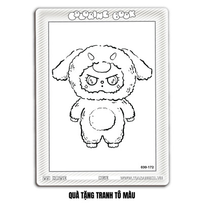 Xếp hình A4 -30 mảnh ghép Tia Sáng: 030-172-Baby three - chim tặng tranh tô màu