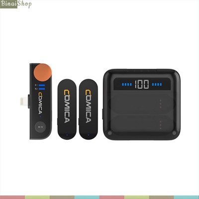 Comica Vimo S (MI / UC) - Micro Cài Áo Không Dây 2.4GHz, Nhỏ Gọn, Lọc Tiềng Ồn Cho Smartphone - Hàng chính hãng