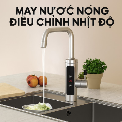 Máy Nước Nóng Trực Tiếp Inox Loại Xịn – Tiện Lợi Cho Mọi Gia Đình, Điều Chỉnh Nhiệt Độ, An Toàn Tuyệt Đối