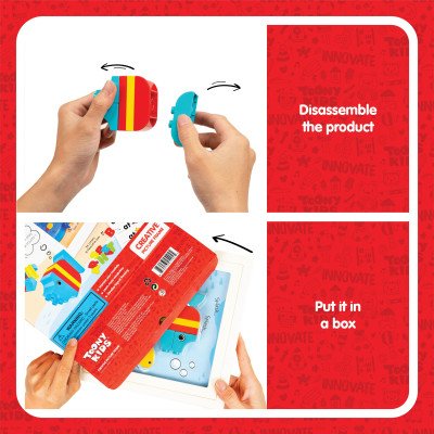 Đồ Chơi Bộ Lắp Ráp Khung Tranh Cá TOONYKIDS - Đồ Chơi Thông Minh Cho Bé - Creative Picture Farme TN00522 [Tặng Kèm Sticker]