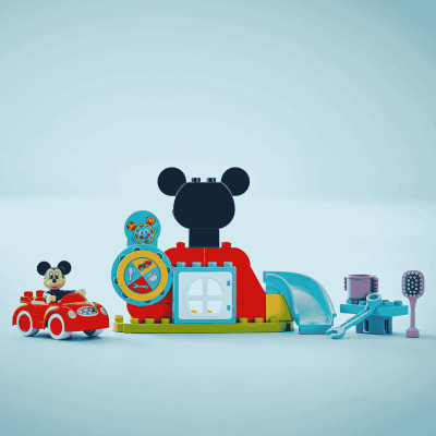 LEGO DUPLO 10454 Đồ Chơi Lắp Ráp Nhà Câu Lạc Bộ Mickey Mouse Và Xe Hơi (27 chi tiết)