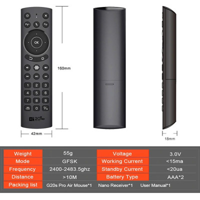 Chuột Bay g20s pro bản cao cấp mic voice có điều khiển giọng nói và chuột bay đèn nền