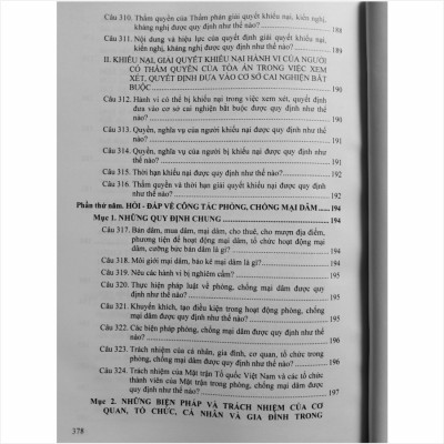 Sách 375 Câu Hỏi Đáp Về Phòng Chống Vi Phạm Pháp Luật Thường Gặp Đối Với Trẻ Em, Học Sinh, Sinh Viên Trong Nhà Trường - V2292T