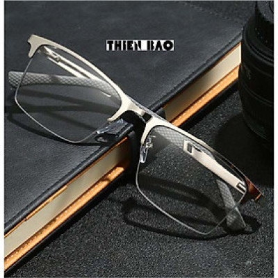 Kính lão thị viễn thị xẻ cước bạc sáng bản to, càng lò xo Nam Nữ Nhật bản Silver hàng đẹp loại I, chuẩn độ KVH02