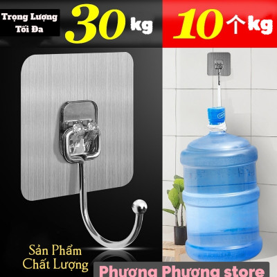 Móc Dán Tường Cao Cấp , Móc Dính Tường Treo Đồ Nặng Siêu Dính Inox 304 - Treo Thớt, Nồi Niêu Xong Chảo, Treo Đồ Đa Năng