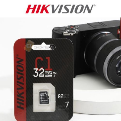 Thẻ nhớ 32GB Hikvision Class 10 Micro SD 92Mb/s dùng cho camera, máy ảnh, camera hành trình, flycam. Hàng chính hãng