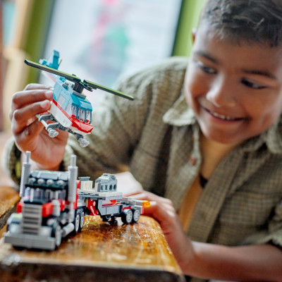 Đồ Chơi Lắp Ráp Xe Tải Vận Chuyển Trực Thăng 3 In 1 - Flatbed Truck With Helicopter - Lego Creator 31146 (270 Mảnh Ghép)