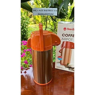 Phích giữ nhiệt Inox cao cấp Rạng Đông - 2045 ST3.E [2 Lít - Nút ấn rót nước]