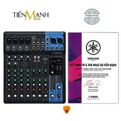 Bàn Trộn Yamaha MG10XU - Mixer Mini 10 Input Compact Stereo Mixing Console Phòng Thu Studio Mix MG10 Hàng Chính Hãng - Kèm Móng Gẩy DreamMaker