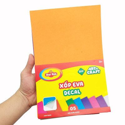 Bộ 5 Xốp Eva Decal DYI Art & Craft - Star Kids K-911 (Sắc Độ Màu Giao Ngẫu Nhiên)