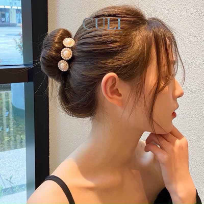 Kẹp búi tóc, kẹp quấn tóc dẻo củ tỏi đa năng, kẹp tóc đính hoa - ngọc hot trend style Hàn Quốc cho nữ - Culi.accessories