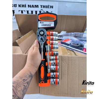 Bộ khẩu 12 món loại lớn 12 từ số 10-24mm cao cấp sửa chữa gia đình thương hiệu Kirito