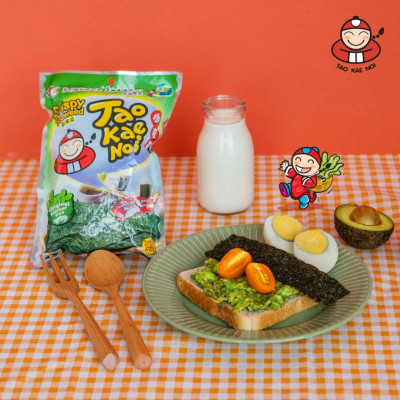 Hộp 12 Gói Rong biển TaoKaeNoi BIG SHEET Vị Hải Sản