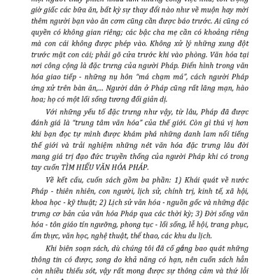 Tìm Hiểu Văn Hóa Pháp