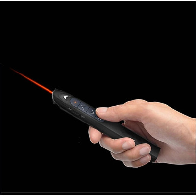 Bút Laser, Bút Trình Chiếu Điều Khiển Từ Xa Có Đầu USB Kết Nối Với Máy Tính - Hàng chính hãng