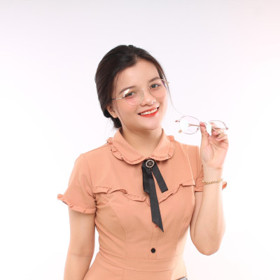 Gọng kính hợp kim siêu nhẹ siêu bền thời trang nam nữ Ouress 5592