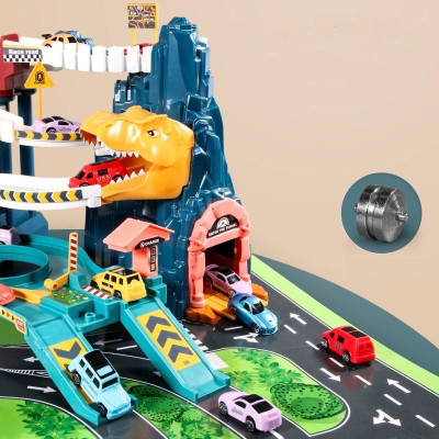 Bộ Đồ Chơi Đường Hầm Khủng Long, Ô Tô Đồ Chơi Cho Bé