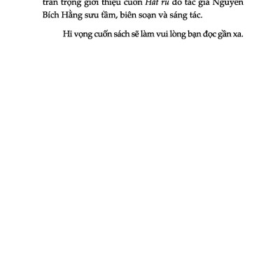 Hát Ru - Tập Hợp Những Câu Hát Thấm Đượm Tình Quê Hương