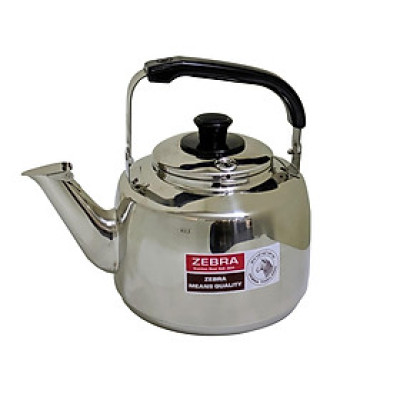 Ấm đun nước cao cấp, bằng Inox, 4,5 lít, có còi, chính hãng Zebra (Classic - 113522)