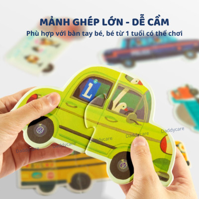 Đồ Chơi Ghép Hình Cho Bé Mideer My First Puzzle Chủ đề Động Vật Nông Trại