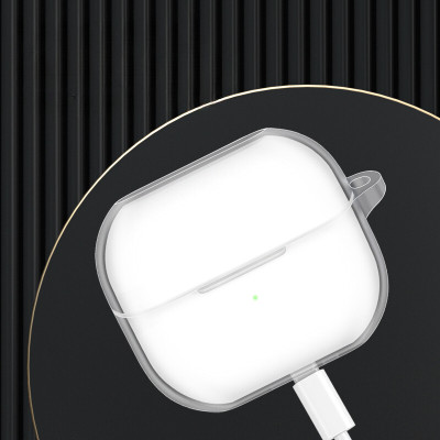 Bao case TPU trong suốt cho Samsung Galaxy Buds 3/ Buds 3 Pro kèm móc treo_ Hàng chính hãng